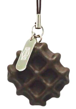 choco waffle keychain